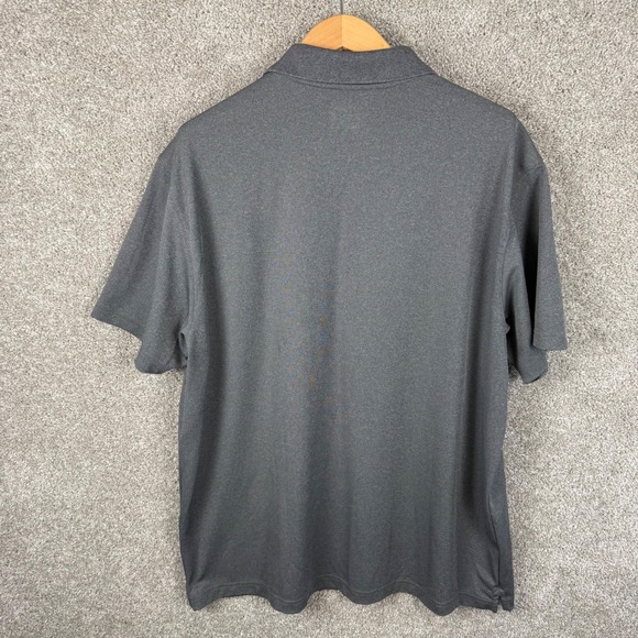 Under Armour Lot of 3 HeatGear Polo Shirts Mens 2XL Gray Green Blue Striped - Picture 4 of 9